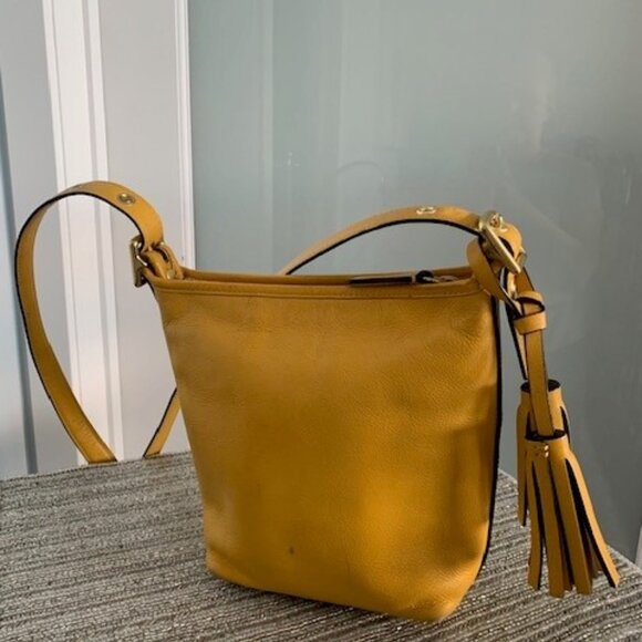 Coach Legacy Mini Duffle in Sunflower Yellow with Signature Leather Tassels - Picture 5 of 8